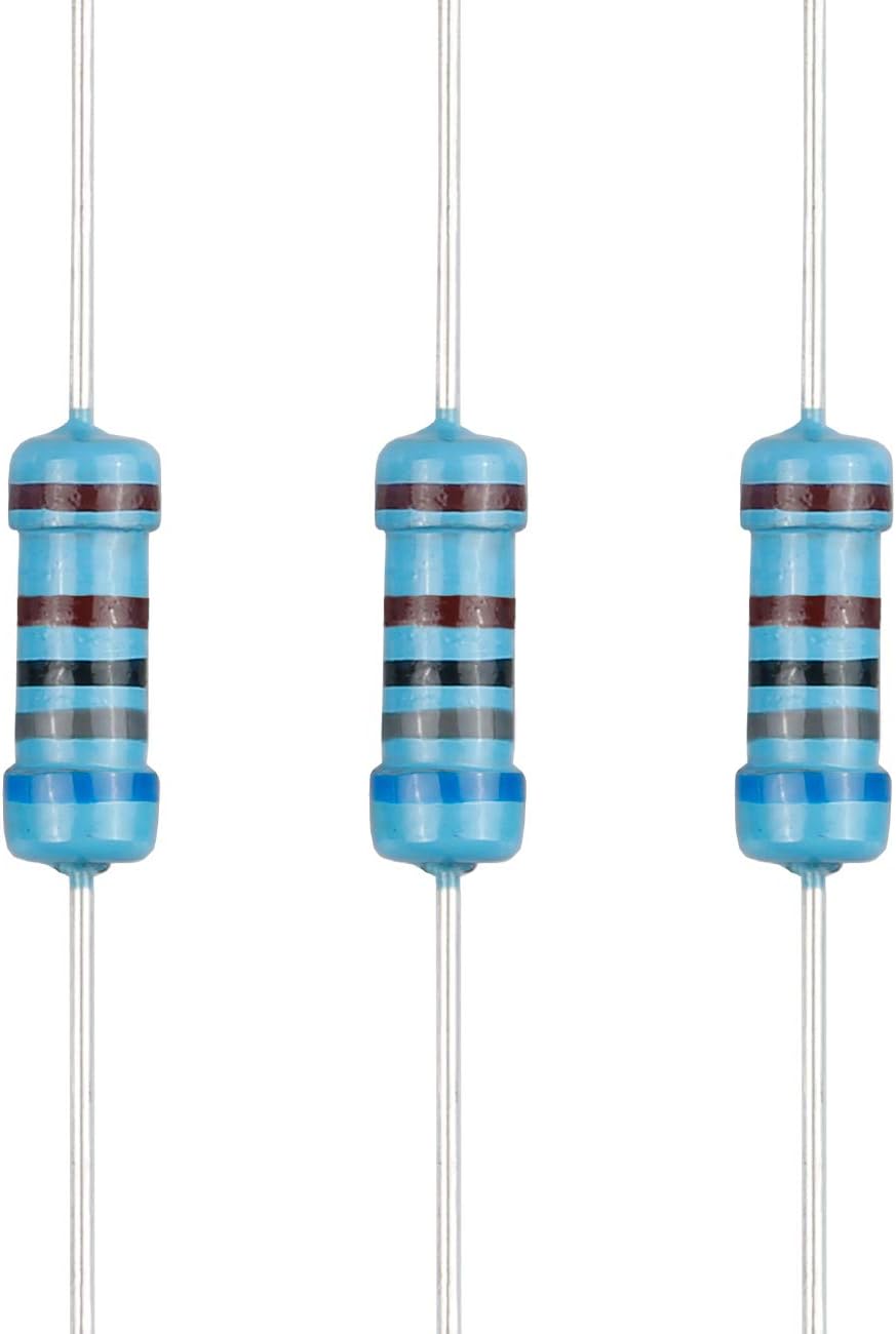 EDGELEC 100pcs 6.8K ohm Resistor 1/2w (0.5Watt) ±1% Tolerance Metal Film Fixed Resistor, Multiple Values of Resistance Optional