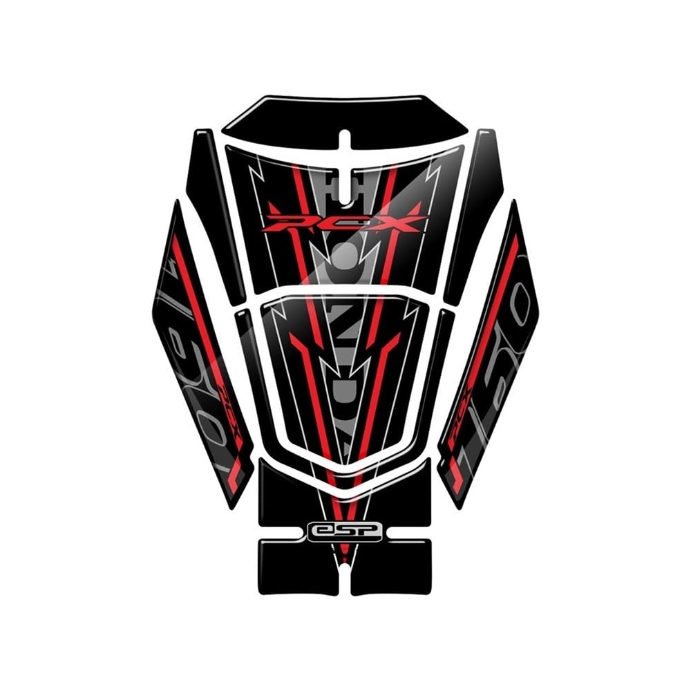 Autocollant de réservoir gaz moto PCX 160 anti-rayure en résine durable 2021+