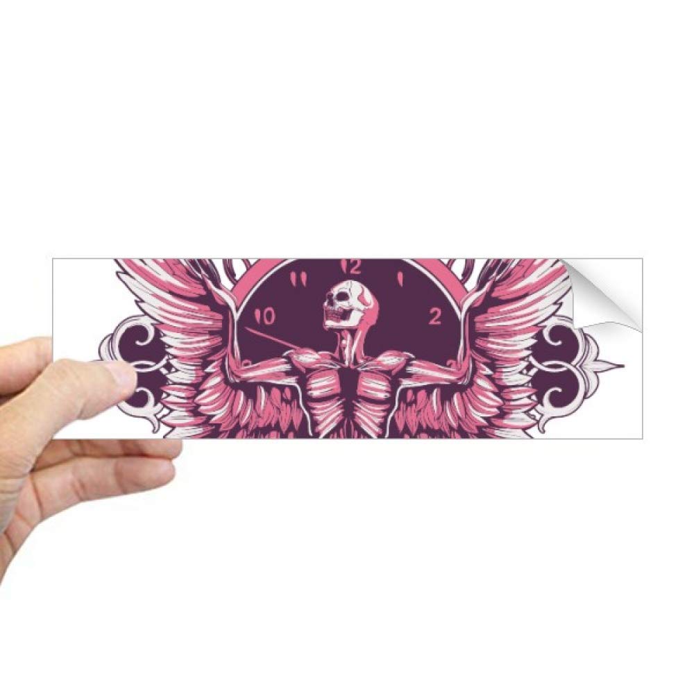 Sticker rose tête de mort graffiti pour masquer les rayures de notebook et vitre