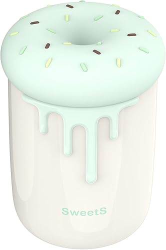 Mini humidificador USB de niebla fría con luz nocturna, 8.5 fl oz humidificador dulce para dormitorio, hogar, oficina, automóvil con modo de niebla