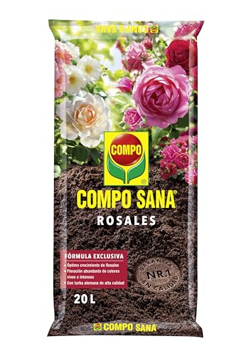 Compo Sana Rosales Con 8 Semanas De Abono, Substrato De Cultivo, 20 L, 56X32X8 Cm