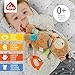 Fehn Activity-Spieltier Teddy – Baby Motorikspielzeug für Kinderwagen, Kinderbett und Babyschale zum Beißen, Greifen und Geräusche erzeugen – Beißring Spielzeug für Babys und Kinder ab 0+ Monaten