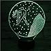 Produktbild giyiohok 3D-Illusionslampe LED-Nachtlicht Western Zodiac Tischlampe Schreibtischlampe Berührungssensor 7 Farben Ändern Kinder Baby Geschenk Waage