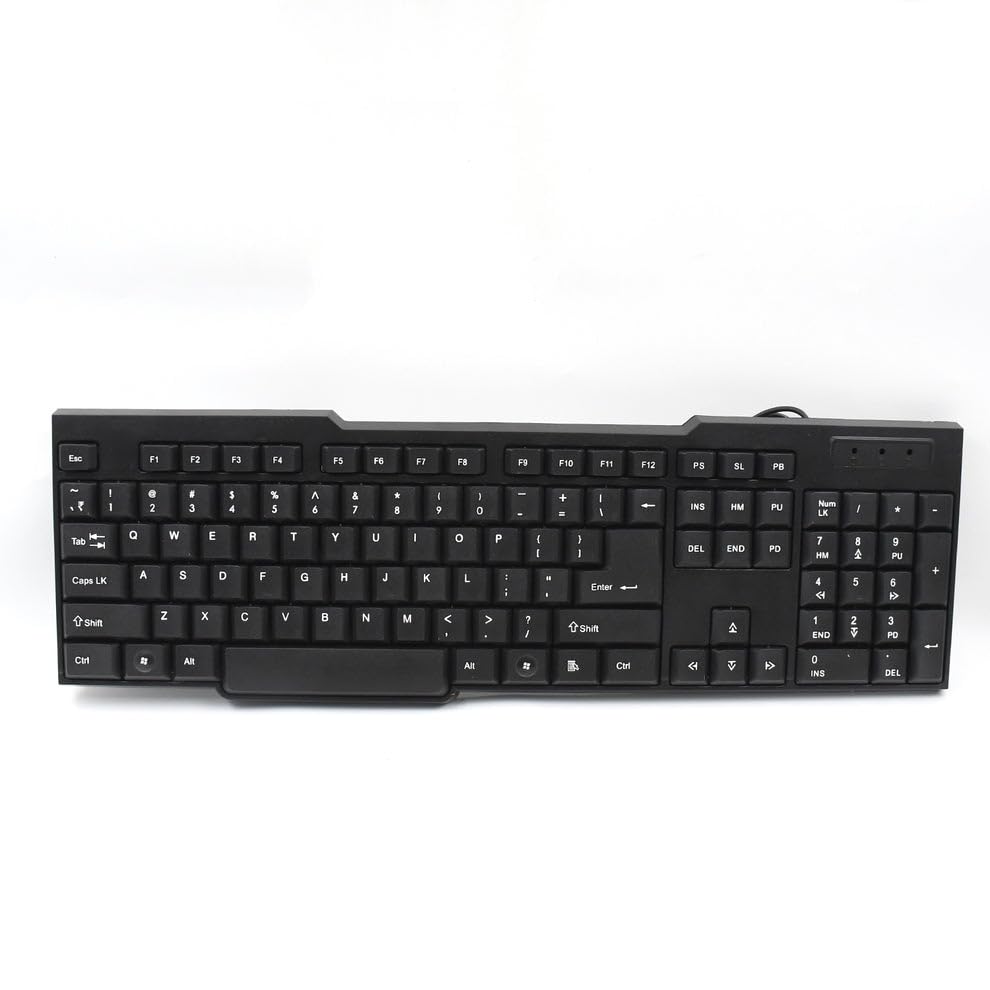 Wired USB Keyboard – Ergonomic 104 Keys Full-Size Quiet Computer Keyboard for Office & Home PC/Laptop (Plug and Play)-picture-32