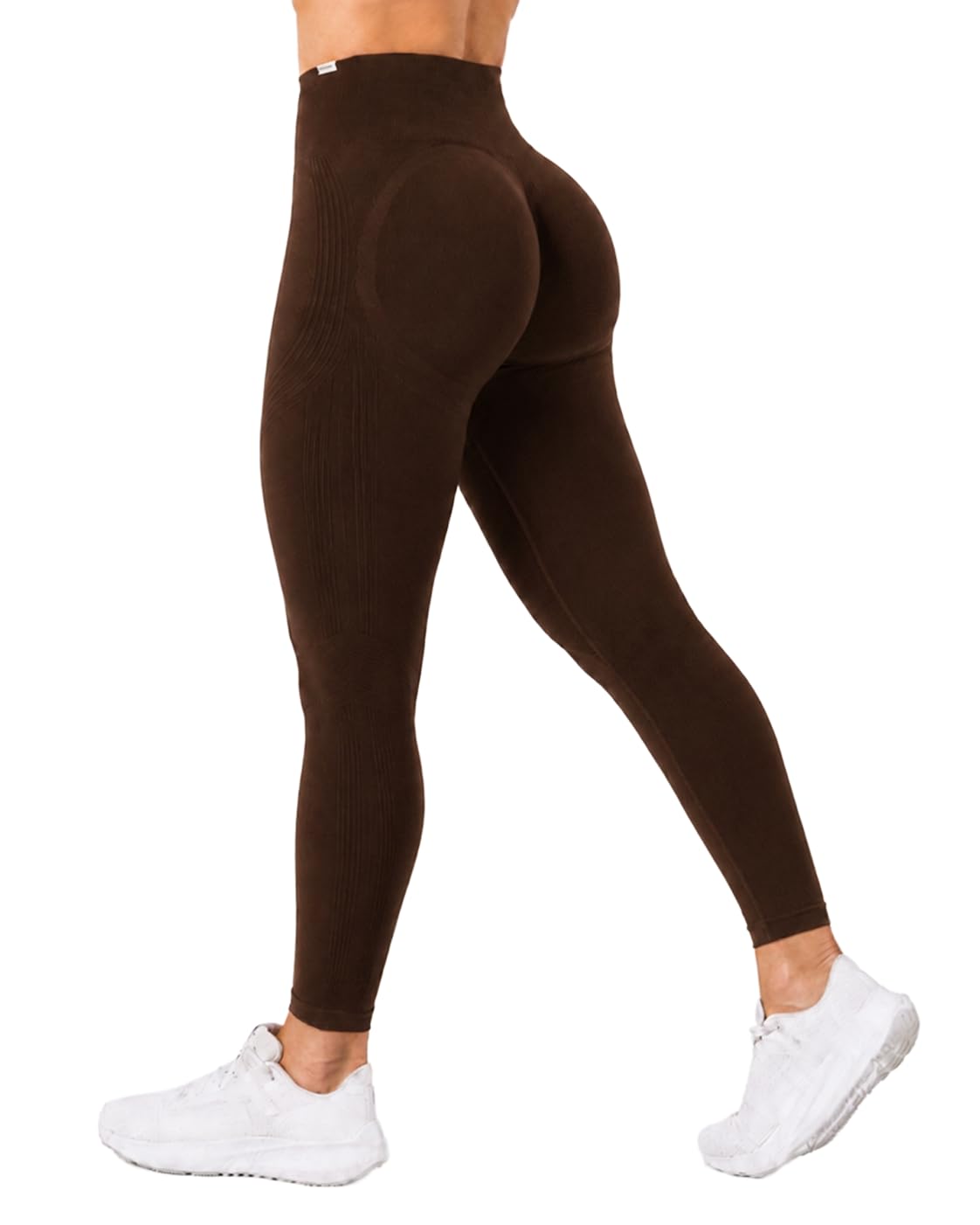 SMILODOX Leggings Damen Vonda Seamless Sportleggings mit Scrunch, High Waist und V-Shape Bund, Gym Leggings, Yogaleggings, Fitnesshose mit Push Up und Scrunch Butt, Sport, Training & Freizeit