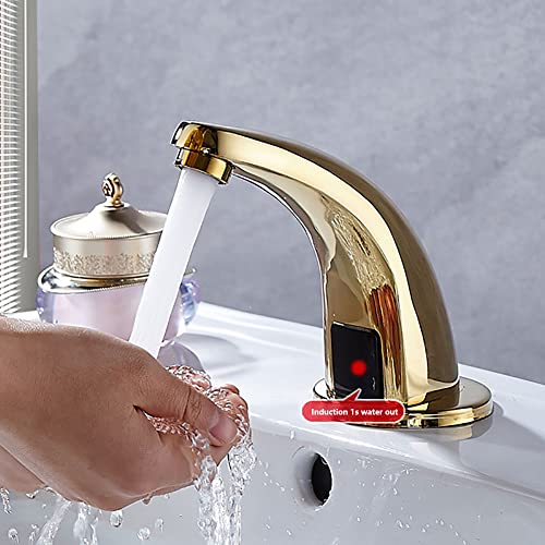Grifo de cobre con sensor para lavabos modernos 3
