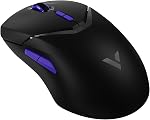 RAPOO VT9Pro4K Wireless Gaming Mouse - 26000 DPI, Superlight 4K Polling Gaming Mouse, PAW 3398 Sensor Optical Mouse for PC Laptop, 10 Programmable Buttons, 180h Battery Life, On-Board Memory, Black