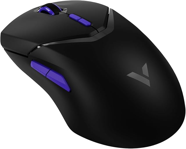 RAPOO VT9Pro4K Wireless Gaming Mouse - 26000 DPI, Superlight 4K Polling Gaming Mouse, PAW 3398 Sensor Optical Mouse for PC Laptop, 10 Programmable Buttons, 180h Battery Life, On-Board Memory, Black