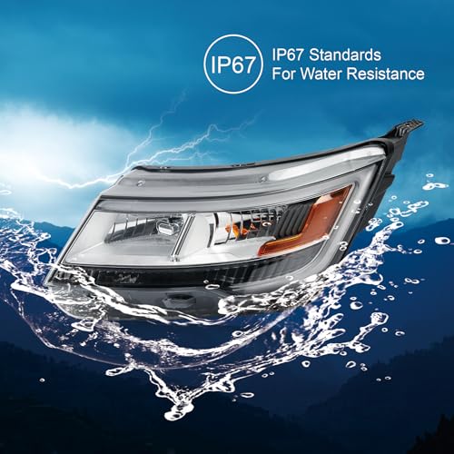 AutoZest Chrome Headlights Compatible with 2016-2019 Ford Explorer by AutoZest - Used condition - Image 7