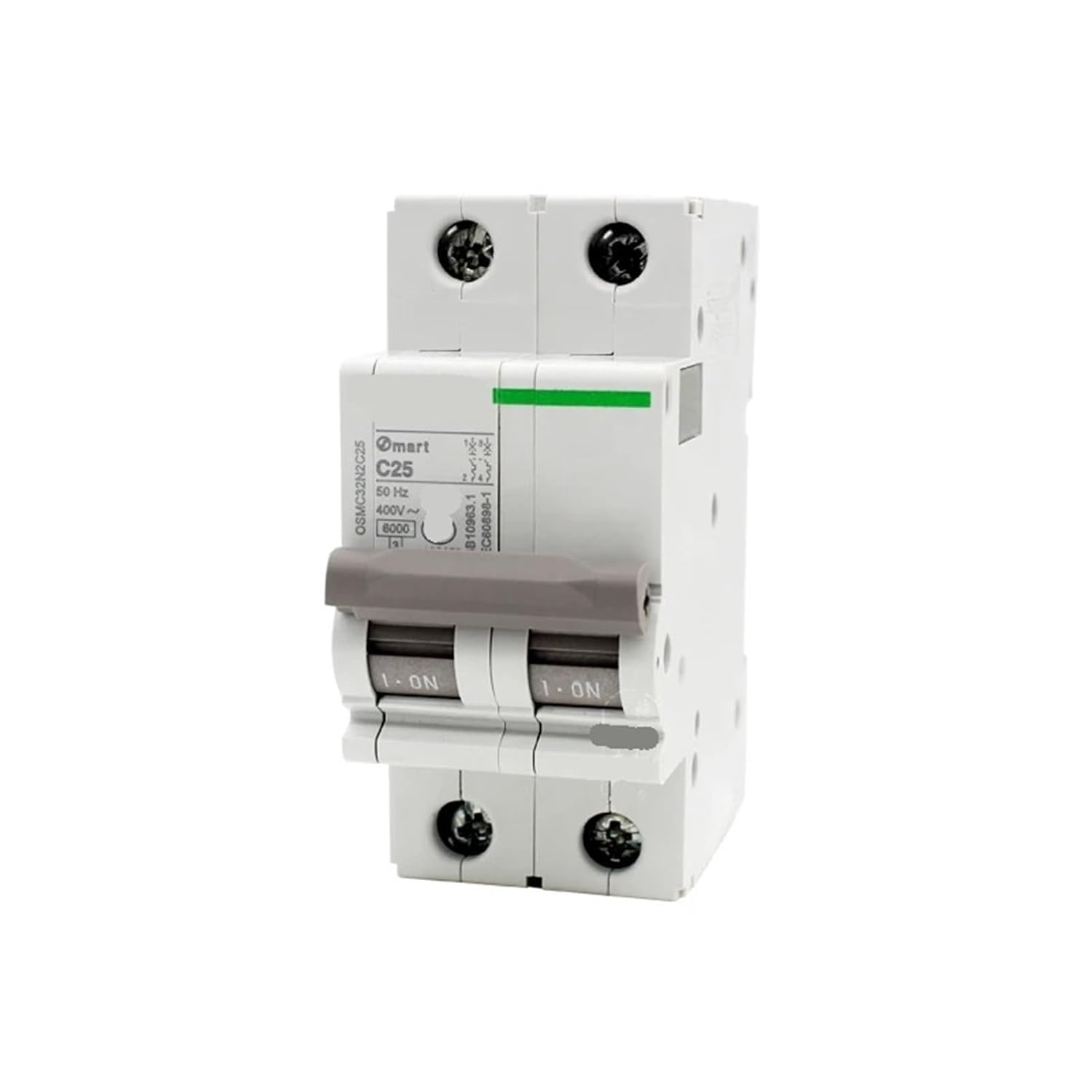 Type D 2P 10A 16A 20A 25A 32A (1-63A) Thermal Magnetic Miniature Circuit Breaker 400VAC 50HZ 6KA(10A)