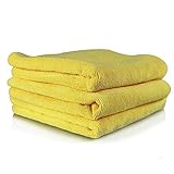 Chemical Guys MIC10303 Microfiber Towel, Great for Cars, Trucks, SUVs, RVs, Home, Pets, & More (Yellow 16