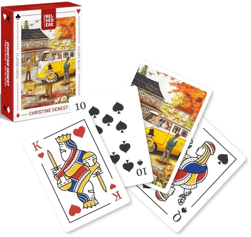 Pierre Belvédère - Cartes à jouer Poker taille standard, jeu de 54 cartes - Expo 67