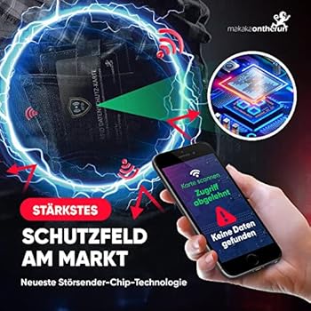 DEKRA EMV gepr. RFID Card 360° bescherming storende elektronica - NFC-blocker kaart - beschermkaart voor portemonnee groot - beschermkaart tegen gegevensdiefstal