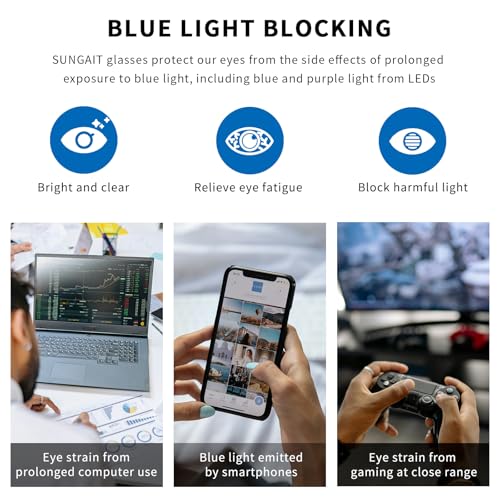 SUNGAIT Polarized Lightweight Sunglasses Womens Unique Design Retro Sun Glasses for Men Vintage Classic Shades UV Protection3