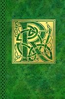 Celtic Letter R Vintage Irish Monogram Journal: Green Gold Celtic Knot Name Initial Diary Blank Lined Book 1729626750 Book Cover