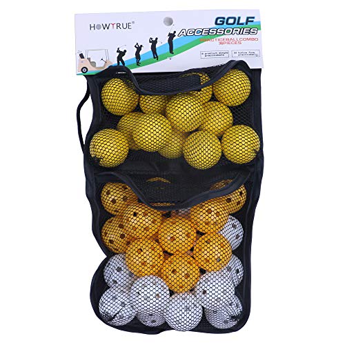 HOW TRUE 36 Pieces Practice Golf Balls, Soft Foam Golf Balls Bulk, Limited