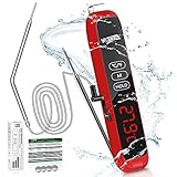 campingaz grill thermometer app ⏰ 【 Ultraschnelle und genaue Datenablesung 】: Der Sondendurchmesser unseres digital Fleischthermometer beträgt nur 1,7 mm. Bratenthermometer Es ist leicht, es in das Fleisch einzuführen. Es dauert nur 2-3 Sekunden, um den von Ihnen gemessenen Temperaturwert genau abzulesen. Hohe Temperaturmessgenauigkeit ±1°C/2°F, Messbereich von -50 ° C bis 300 ° C (-58 ° F bis + 572 ° F), küchenthermometer Perfekt für Grill, Grill, Brot, Schokolade, Milch, Marmelade, Truthahn und Steak etc.