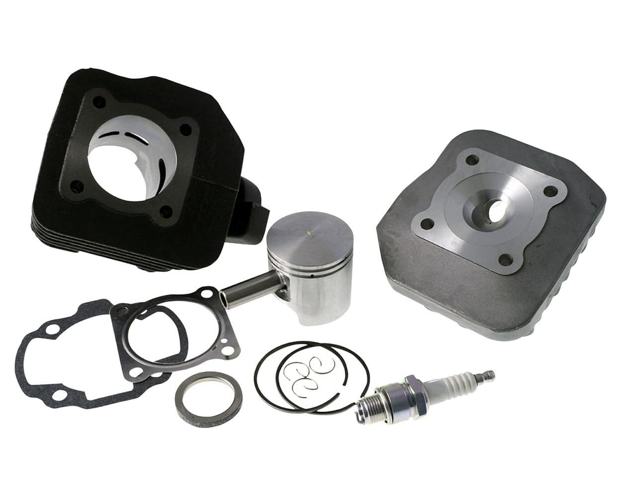 Zylinder kit Zündkerze kompatibel mit PEUGEOT Buxy Elystar Speedfight 1 2 TKR Trekker Vivacity