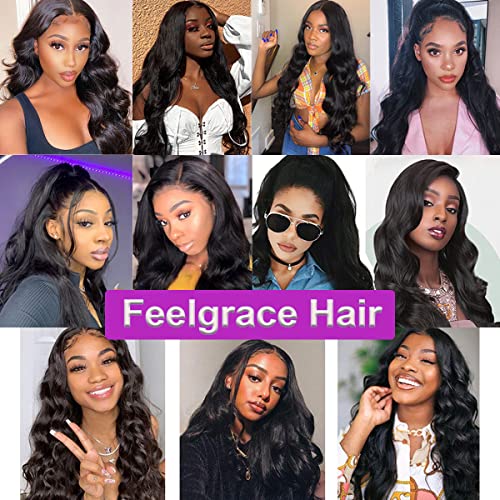 Body Wave Clip In Human Hair Extension 100% Virgin Brazilian Hair Clip In On Human Hairpiece Natural Black Body Wavy Hair Clip Ins Extension (10 Inch) #TOP4