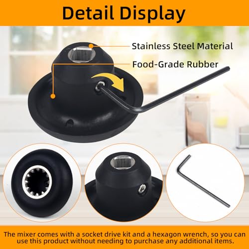 Blade Replacement Parts - Blender Wet Blade Assembly with Wrench and Drive Socket, Compatible with 64oz and 32oz Containers,Durable Construction by Boxyouping - Used condition - Image 3