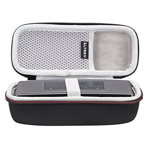 Image of L LTGEM Case for Bose Soundlink Mini /Mini 2 Bluetooth Portable Wireless Speaker - with Mesh Pocket for Accessories - Fits with The Bose Silicone Soft Cover.