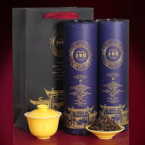 Thé noir Wuyi biologique Jinjunmei d'exception, grand cru Jin Jun Mei Sourcils d'or en vrac 500g