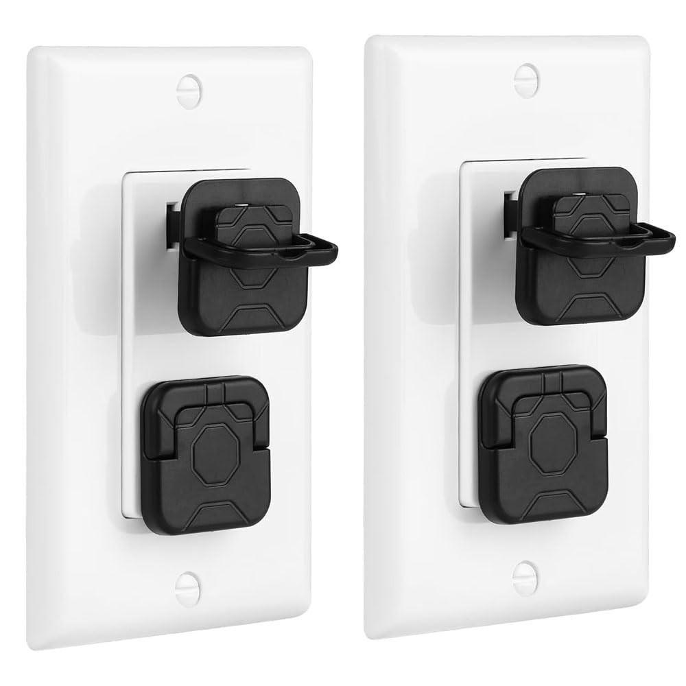 30 Pcs Electrical Outlet Covers Baby Proofing Kit - ABS Plastic Child Proof Outlet Plugs with 3 Prongs & Hidden U Ring Design, Safety Socket Covers for Home Office Bulk Pack