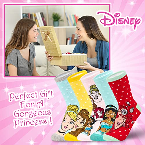 Image of Disney Stitch Socks Gifts for Women Teens, US Size 4-9, Baby Yoda Pack of 5 Fuzzy Casual Crew Socks for Home Sleep Winter