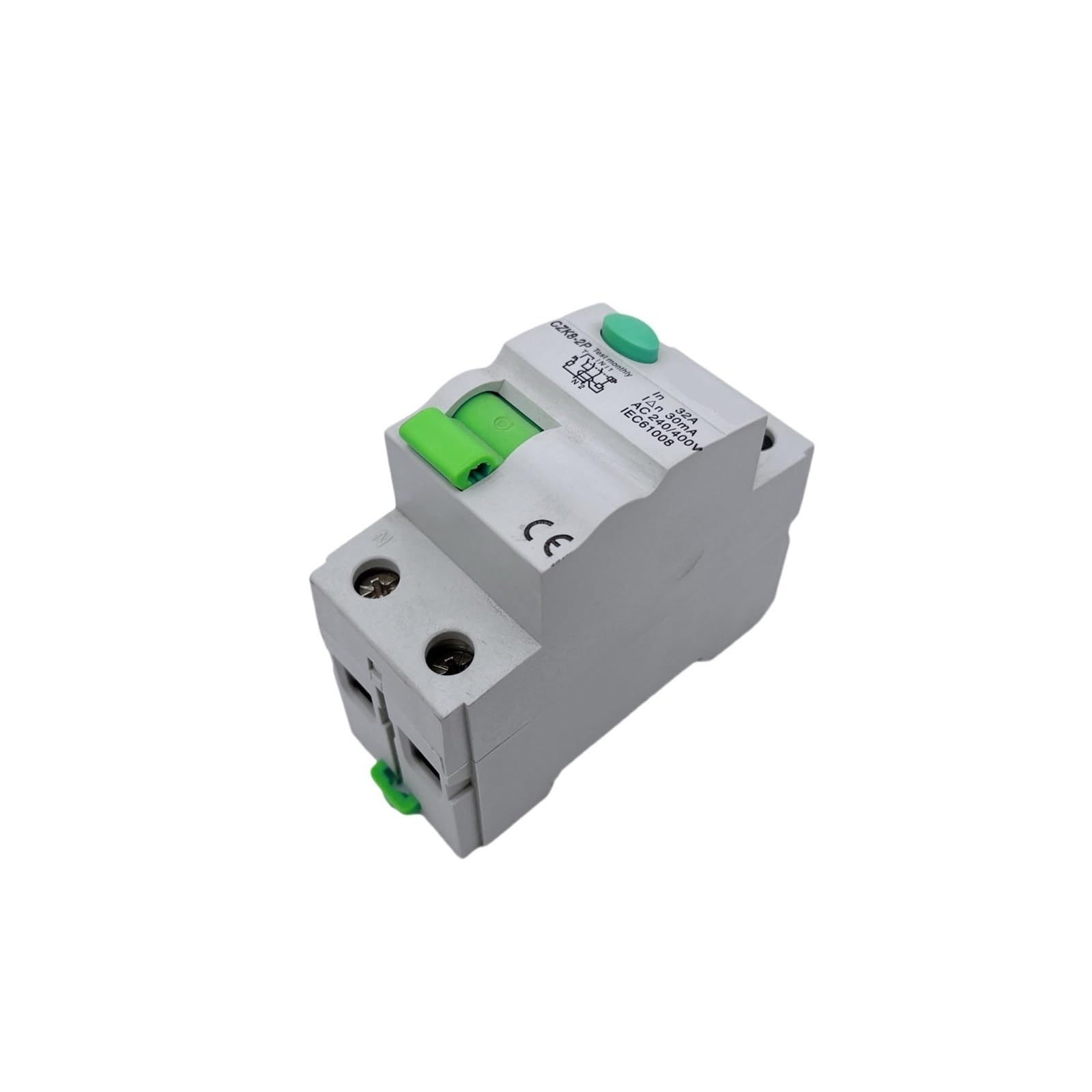 Disjoncteur électromagnétique à courant résiduel, Type 2P 4P 10/30/100/300, 1 pièce, disjoncteur différentiel, interrupteur de sécurité(2P16A100MA,AC Class EC Type)