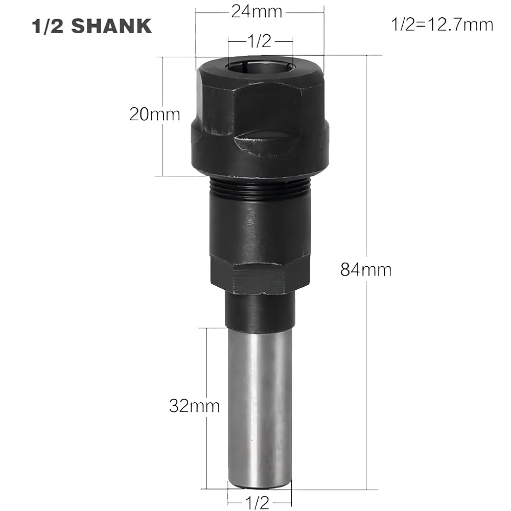 Collet Bit Router Snapklik.com : Wolfride 1/2-Inch Shank Router Bit Collet Extension