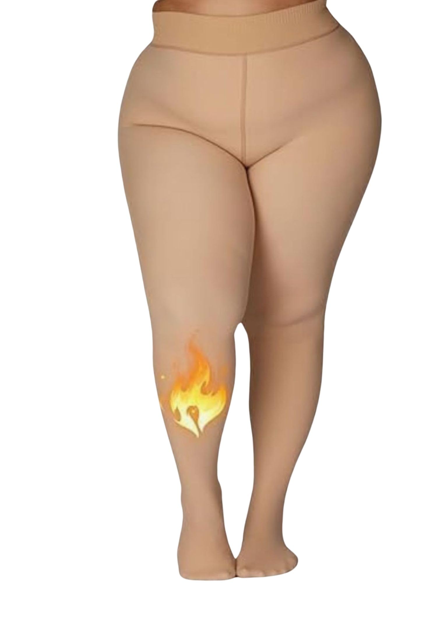 Plus Size Black Fleece Fur Stockings For Women For Winter | Pantyhose Warm Fleece Stockings For Women Winter | Black Fur Stockings For Women-image-44