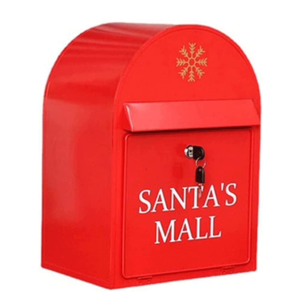 letter box， Mailbox Wall mount Postbox Belt Lock Posts Home Porch Metal Drop Box Outdoor Letter Mailboxes