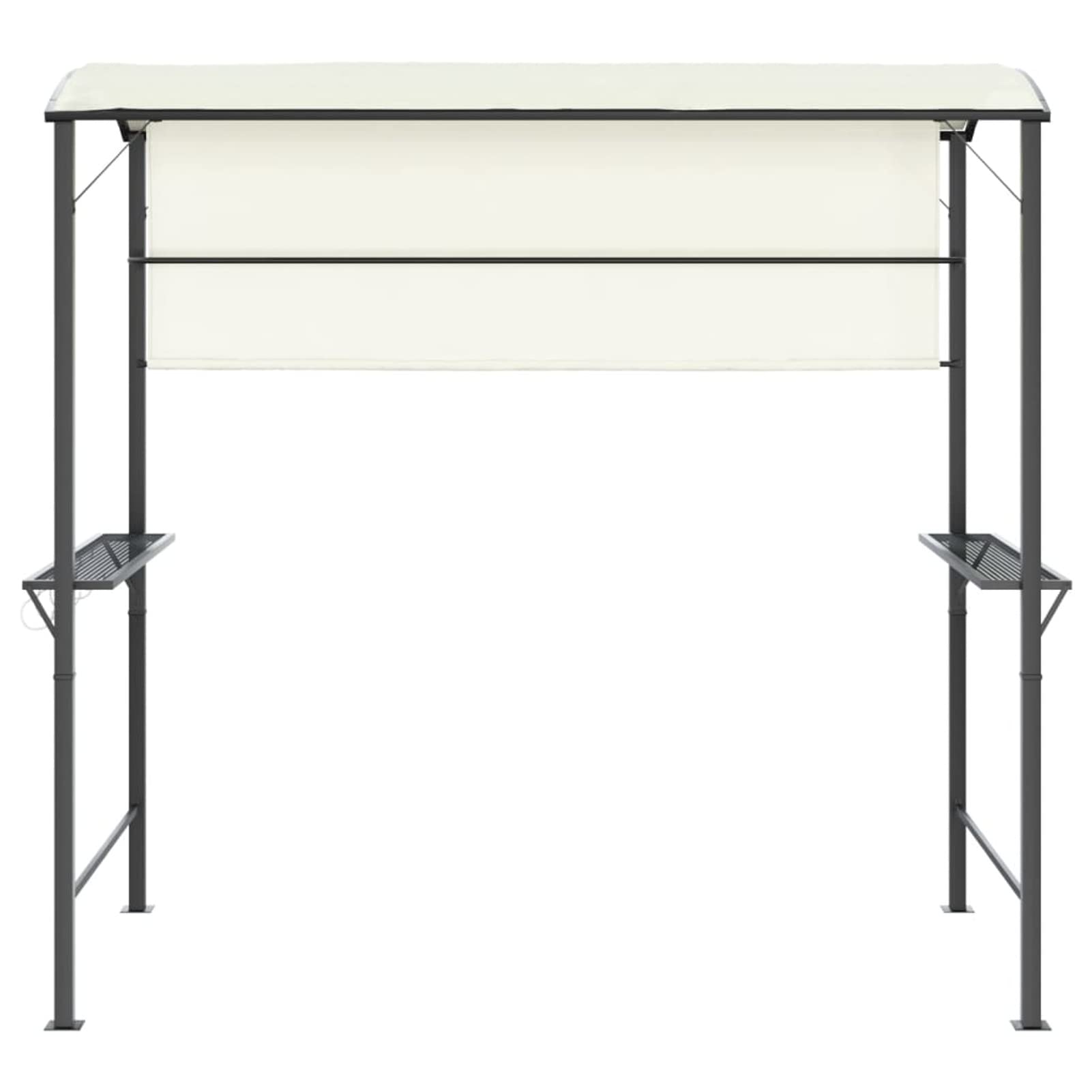 Gazebo con Tetto 220x110x200 cm Crema,Gazebo Pergola Con Telo Impermeabile Richiudibile E Struttura Rettangolare In Acciaio Inossidabile Ad Alta Densità, Per Arredo Giardino, Terrazzo e Attiv