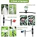 king do way Micro Drip Irrigation Kit, 40M Garden Irrigation System with Adjustable Nozzle Sprinkler Sprayer&Dripper Automatic Patio Plant Watering Kit Misting Cooling System for Greenhouse,Lawn