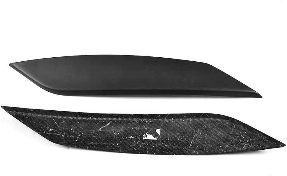 Fits Nissan 350Z Coupe 2003 2004 2005 2006 Front Head Lamps Headlight Cover Eyelid Light Eyebrows (Fiberglass, matte black)