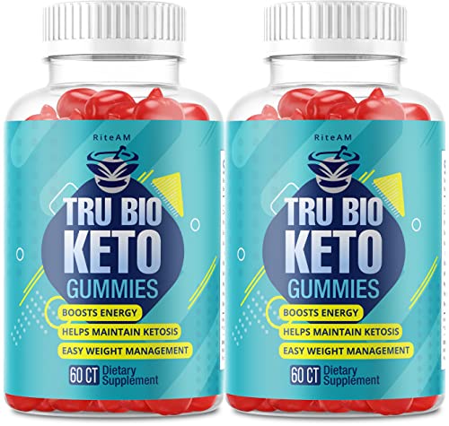 (2 Pack) Tru Bio Keto ACV Gummies - Advanced Formula 1000mg TruBio Keto Apple Cider Vinegar Gummies Official Brand (120 Gummies