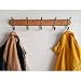 Produktbild Tatkraft Charm | Hochstabile Wandgarderobe, Hakenleiste | Naturholz, Bronzierter Stahl| Fünf Doppelhaken| Elegantes Design | Maße 51 x 10.8 x 9.8 cm