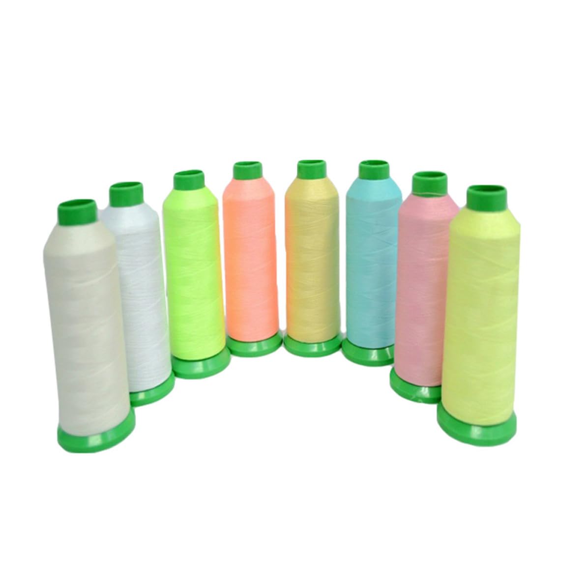 TIDTALEO Coser y Bordar a Mano Luminosos de Poliéster 5 Hilos Suaves y Brillantes Oscuridad Color Aleatorio Ideales para Punto de Cruz y Tejido Manual