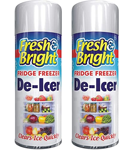 Fridge Freezer De-Icer Spray 200ml Quick Ice Remover Anti-Bacterial Deicer Spray UK (2X De-Icer Spray 200ml)