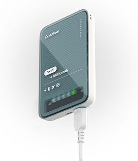 Stuffcool Roam 10000mAh Compact Powerbank with 20W Type C Output Charges iPhone 50% in 30 mins and 22.5W Fast Charging, Universal Fast Charging Type A Port - Cool Transparent with Glossy Finish
