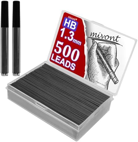TAJIMA #2 (HB) Refill Leads For 1.3mm Mechanical Pencil - 6 Leads Per Pack, Professional Marking Tool - View #8