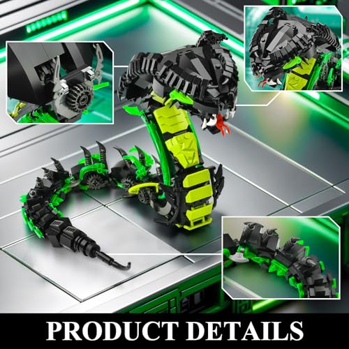 Image of Mechanical Snake Building Sets, Snake Animal Collection Toy for Boys 8-14