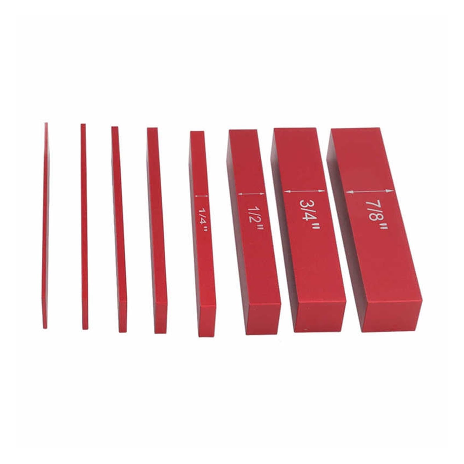 CUDTAPI Gauge Block Set 8pcs Adjustable Setup Blocks, Height Gauge Set, Woodworking Aluminum Alloy Bars