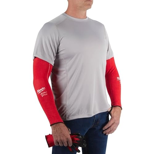 Milwaukee Protezione antitaglio per braccio, classe C, 40 cm, rosso