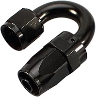 Vista 44 de AC PERFORMANCE -4 AN Montaje de extremo de manguera giratoria de 45 grados Aluminio Negro