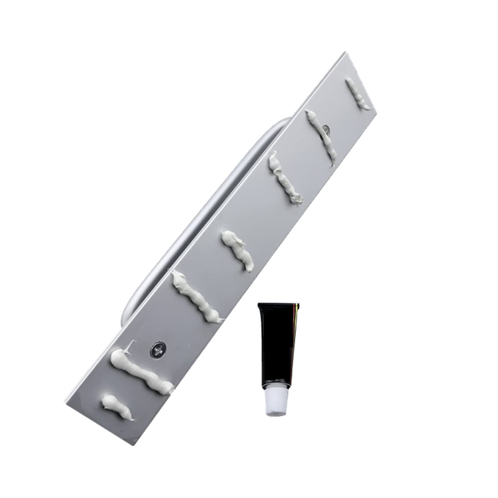 Uchwyty do szafek, uchwyty do szuflad, zestaw 2 szt. Uchwyty do drzwi przesuwnych Silver Barn Solidne okucia ze stopu aluminium, do mebli, szafek, szafek, kuchni, łazienki