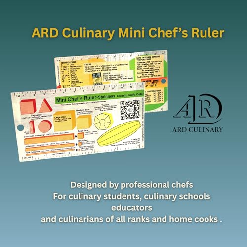 Regla Chef Mini Acero Inoxidable 5x3 pulgadas miniatura 6