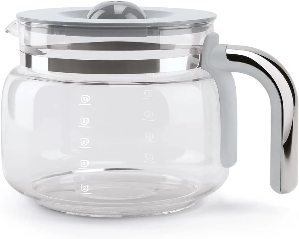 🔥 Cаѕhbасk uр tо 70% Smeg DCF02WHUK Drip Coffee Machine, 10 Cup Capacity, Auto-Start Mode, Reuseable Filter, Digital Display, Anti-Drip System, Aroma Intensity Option, 1.4 Litre Tank, White