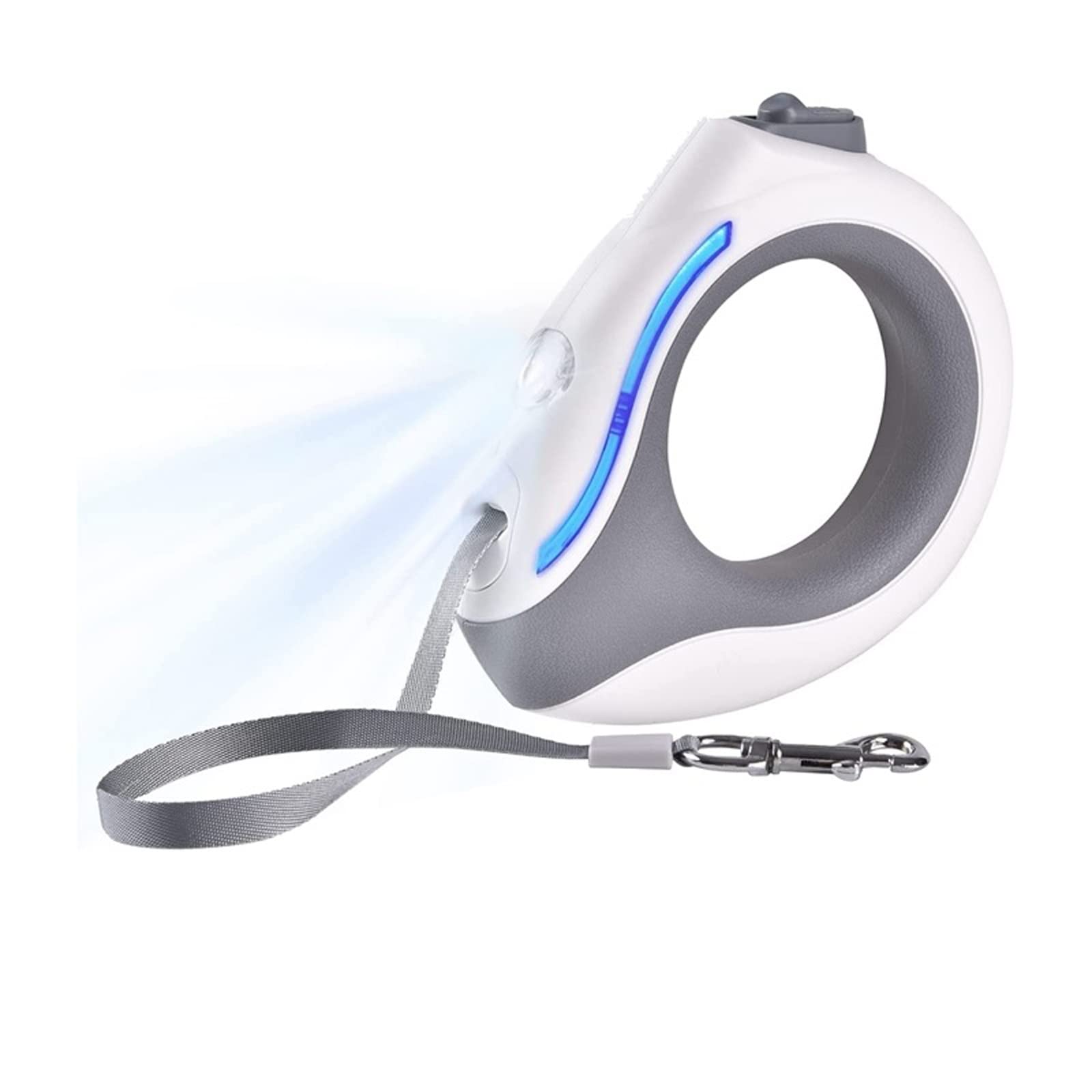 XIANGFAGS Laisse Chien Laisse rétractable for Chien avec lumière LED Lumineuse, Mains libres/360 ° sans enchevêtrement 10 Pieds Laisse de Marche for Chien Corde de Traction en Nylon