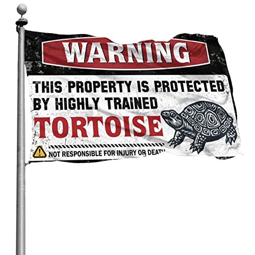Drapeaux amusants pour dortoir motif tortue affiche de toilettes cool
